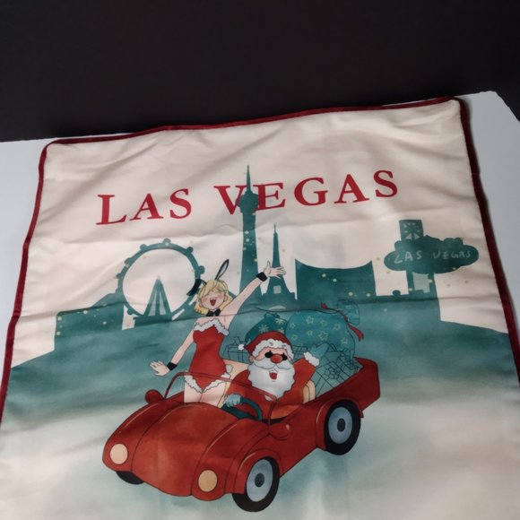 Santa Decorative Pillowcases 18"x18" Dual Sided Santa & Jot to the world - Picture 4 of 9